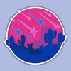 Bisexual Desert  - Pride Snapshot Sticker