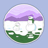 Genderqueer Snowstorm - Pride Snapshot Sticker