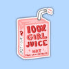 100% Girl Juice Box Sticker