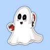 Knife Ghost Sticker