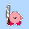 Knife Kirb Sticker