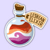 Lesbian Elixir Pride Potion Sticker