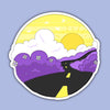 Nonbinary Road - Pride Snapshot Sticker