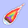 Queer Comet Pride Cosmos Sticker