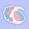 Transgender Moon Pride Cosmos Sticker